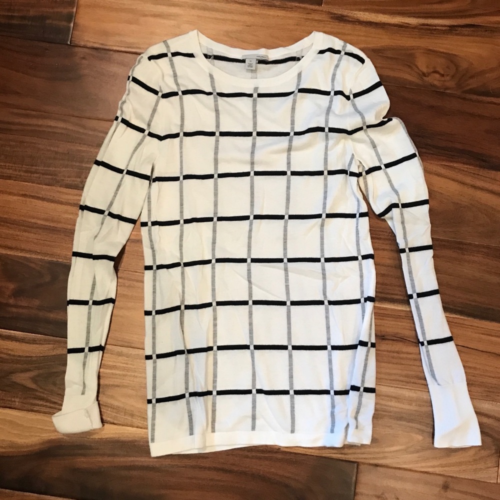 Halogen cross cross sweater